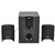 2BOOM Stylish multimedia speakers, AC Powered, 2.1 Channel with Sub Woofer Black