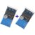 Cure Series Japanese Exfoliating Bath Towel From OHE - Super Hard Weave - Blue, 120cm -Value Set of 2