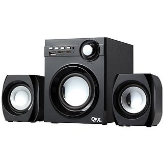 Buy Qfx Bt 203 2 1 Channel Nfc Bluetooth Speaker System Online 6998 From Shopclues