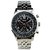 Gute Classic Multi-Functional Steel Wristwatch Black Dial 6Hands Hand Wind Mechanical Watch