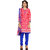 Trendz Apparels Pink Colored Crepe Printed Dress Material (Unstitched)