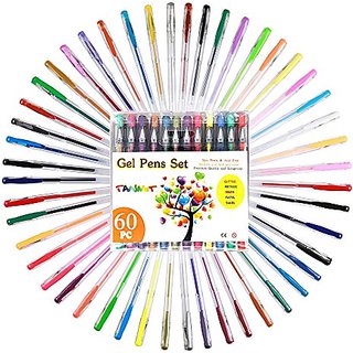 Buy Tanmit Colored Glitter Gel Pens Art Set for Adults Coloring