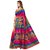 Vistaar Creation Multicolor Art Silk Printed Saree With Blouse