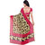 Meia Beige Crepe Printed Saree With Blouse