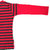 Lilsugar Girls Red Stripe Print T-Shirt