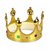 2 X Gold Queen King or Prince Crown