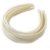 Pixnor 12pcs Womens Plastic Hair Headband 10mm Plain No Teeth Plastic Hair Bands Headbands (Ivory)