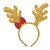 Plush Sequin Reindeer Antler Headband (1 Piece)