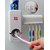 RC Hands Free Toothpaste Dispenser Automatic Toothpaste Squeezer and Toilet Brush/Toothbrush Holder Set(5 Brush Holder,