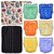 Garden Party 13-Piece Baby Gift Set - Pack of 6 Cloth Diapers, 6 Bamboo Charcoal Inserts and WetDry Bag, Baby Gift All i