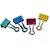 Officemate Easy Grip Large Binder Clips - Assorted Metallic Colors - 6 Packs Of 6 Clips Each