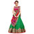 Surat Tex Green  Pink Color Party Wear Semi-Stitched Embroidered Banglori Silk Lehenga Choli With Heavy Designer Banglo