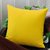 Solid Plain Premium Cotton Cushion Cover - Yellow - 16 inch x 16 inch