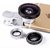 Luxsure Universal 3 In 1 Phone Camera Lens Kit with 0.4X Super Wide Angle Lens, 180 Degree Fish Eye Lens and 10X Macro P