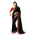 Sareeka Sarees Black Chiffon Lace Saree With Blouse