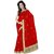 Sareeka Sarees Red Georgette Embroidered Saree With Blouse