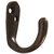 The Hillman Group 852899 Clothes Hook- Antique Brass 2-Pack