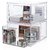2-Pack Premium Quality Stackable Cosmetic Storage and Makeup Palette Organizer Drawers Audrey Collection