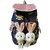 BACK to School Fashion Kids Backpack with Two Cute Bunnies (navy)