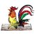 Handmade Chicken Art Art Glass Blown Bird Animal Figurine