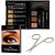 Perfect Brow Eyebrow Makeup Kit - Premium Dark Brown Eyebrow Color With FREE Eyebrow Grooming Scissors - Ideal Eyebrow H