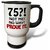 3dRose tm_163828_1 75 Not Me No Way Prove It, Happy 75th Birthday Stainless Steel Travel Mug, 14-Ounce