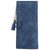 Umbrella Tassel Blue Color Dual Snap Fasteners Long Clutch Wallet for Women