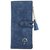 Umbrella Tassel Blue Color Dual Snap Fasteners Long Clutch Wallet for Women