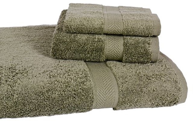 Buy Calcot All American Cotton Line 100 Percent Supima Bath Towel Set Sage 3 Piece Online 5547 from ShopClues