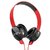 SOL REPUBLIC 1211-03 Tracks On-Ear Interchangeable Headphones with 3-Button Mic and Music Control - Red