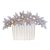 KimmyKu Wedding Hair AccessoriesVintage Gold Crystal Pearl Side Bridal Hair Combs Clips Headpiece