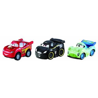Buy Disney Pixar Cars Micro Drifters Lewis Hamilton Carla Veloso And Lightning Mcqueen Vehicle 3 Pack Online 4637 From Shopclues