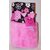 A.D. Sutton Baby Essentials Plush Reversible Blanket Gift Set - Black Pink Diva