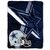 NFL Dallas Cowboys 60-Inch-by-80-Inch Micro Raschel Blanket, 