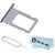 EShine SIM Card Holder Slot Tray Replacement + Sim Card Remover Eject Pin Key tool for Iphone 6S 4.7 (ALL CARRIERS)+ ESh