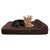 Small 3.5 Orthopedic Memory Foam Dog Bed With 1.5 Pillow - Includes Waterproof Inner Protector - Dark Chocolate Color ..