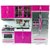 My Modern Kitchen Oven Sink Refrigerator Battery Operated Toy Doll Kitchen Playset w/ Lights, Sounds, Perfect for Use wi