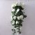 Get Orange 100cm Artificial Rose Silk Flower Green Leaf Vine Garland Home Wall Party Decor Wedding Garden Decoration (Wh