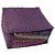Kuber Industries Quilted Satin Large Saree Cover (Purple) Scqp01