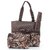 Natural Camo Quilted Diaper Bag
