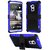 HHI Dual Armor Composite Case with Stand for HTC One Max (T6) - Blue (Package include a HandHelditems Sketch Stylus Pen)