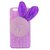 S&C Cute Luxury 3D Rabbit Ear Faux Fur Ball Bling Glitter Hard Back Case Cover Phone Case for iPhone 6 6S (4.7