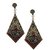 My Design Antique Gold Plated Red Long Hangings Earrings For Women And Girls