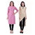 Chigy Whigy Pink And Beige Cotton Combo Of 2 Kurti