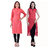 Chigy Whigy Red Cotton Combo Of 2 Kurti