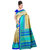 Winza Designer Bhagalpuri Cotton Silk Beige &  Blue Colour Printed Saree With Blouse Piece