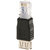 USB Female to Ethernet RJ45 Male Router Adapter Socket LAN Network Black