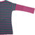 Lilsugar Girls Green Stripe Print T-Shirt