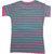 Lilsugar Girls Green Stripe Print T-Shirt