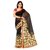 Triveni Fashionable Black and Red coloured Faux Georgette Printed Casual Wear Saree (Pack of 2 saree)